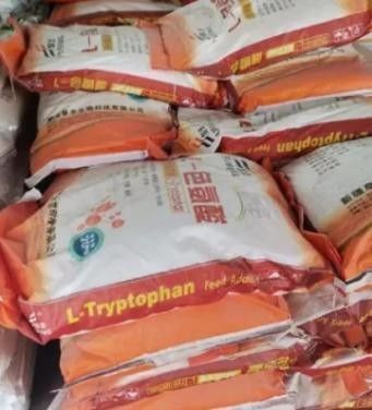 Επεξεργασμένη προμήθεια Halal 99% αμινοξέα ζωοτροφών Αξία L-τριπτοφάνης για Einecs 200-795-6