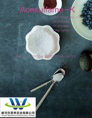 Σταθεροποιητικός τύπος C4h4kno4s Acesulfame K Powder CAS 55589-62-3 Επίδραση σταθεροποίησης