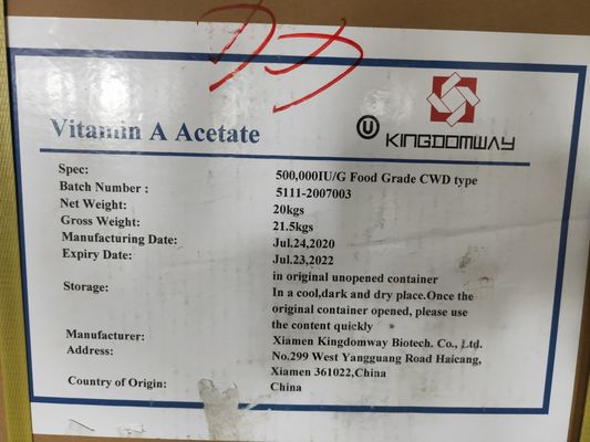 Top- Βιταμίνη Α1000 000 IU/G Κατηγορία ζωοτροφών για ζωοτροφές πουλερικών EINECS 200-673-2 Πιστοποιημένη