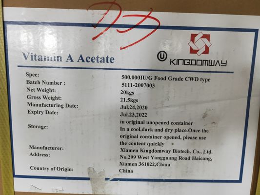 EINECS 200-673-2 Zmc Nhu Βιταμίνη Α 1 000 000iu/G Κατηγορία ζωοτροφών